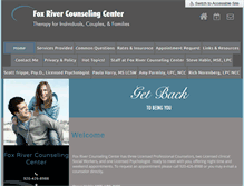 Tablet Screenshot of foxrivercounseling.com